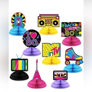 80s party centerpieces